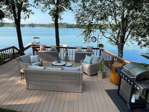 Relax up on the deck.

Looking over the lake.