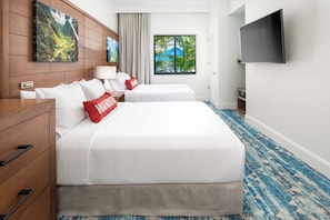 2 Queen beds