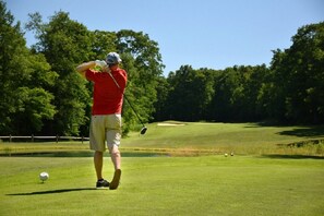 Tee Time!  Course located right on the resort!