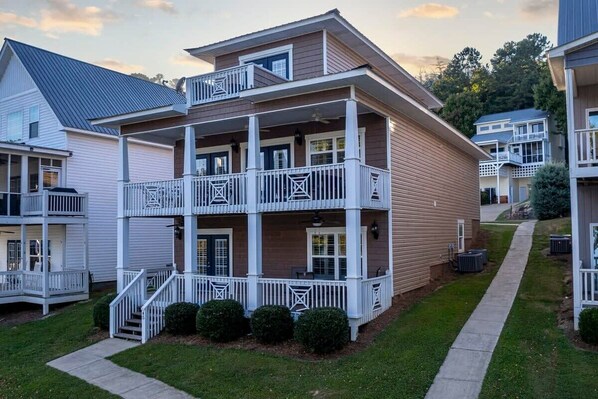 Back view of home