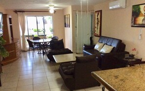 living and dining area