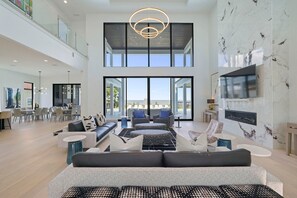 Le Maison Blanc - Luxury Waterfront Vacation Rental House with Private Pool, Hot Tub, Fireplace, and In-Home Movie Theater in Miramar Beach, Florida - Five Star Properties Destin/30A