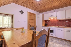Kitchen and dining area