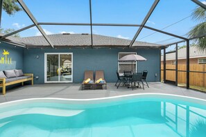 Enjoy your private pool in the fully fenced backyard!