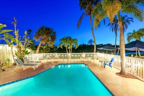 Resort's heated pool