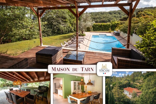 Heated swimming pool - Terrace with garden furniture, dining table and barbecue - Fully equipped kitchen - Fireplace - Air conditioning in living rooms (lounge, dining room and kitchen). 