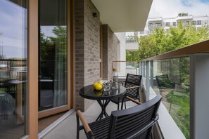 Balcony with garden furniture