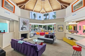 Bright and colorful living space