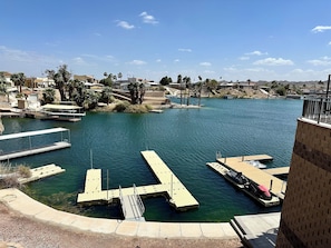 dock attached to property (shared with neighbors)