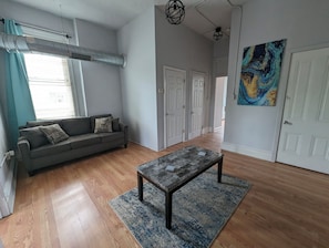 Enjoy this comfortable sofa while watching TV!