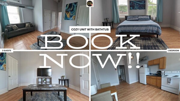 1-bedroom apartment just minutes from major hospitals.
