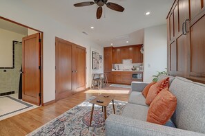 Murphy bed with couch