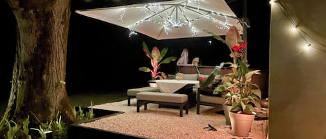 Evening relaxing in the garden