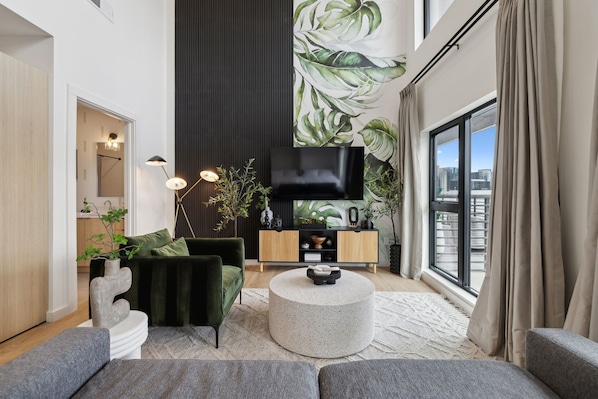 Open concept living/kitchen/dining area