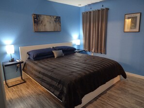 Master with King Bed, Bathroom, and Walk-In Closet