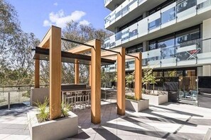 COMMUNAL AREA: BBQ area shared between the residents of the building