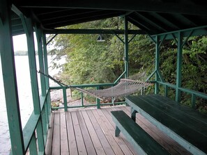Boathouse and hammock