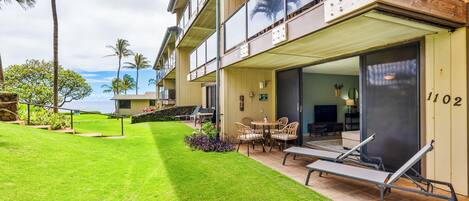 Ocean view lanai | Makahuena 1102 | Kauai vacation rentals - Ocean view lanai | Makahuena 1102 | Kauai vacation rentals