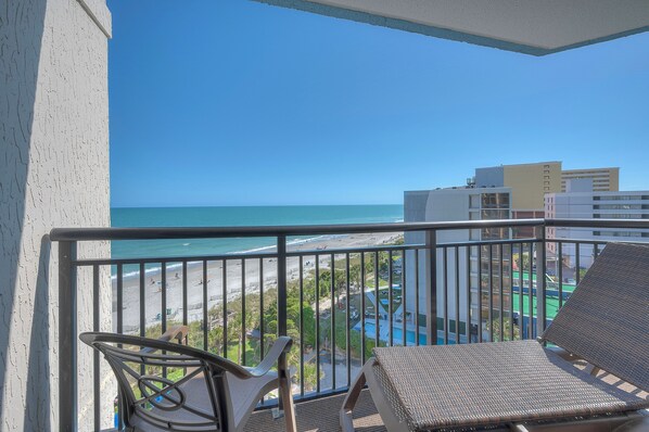 Prepare your favorite beverage and enjoy the ocean breeze.