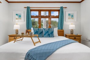 Experience dreamy comfort in our bedroom oasis, where plush beds, clean linens, and soft pillows invite you to sink into a world of relaxation and sweet dreams