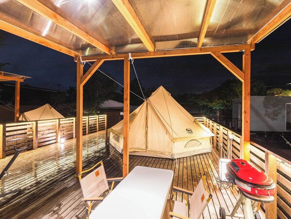 ・[Cabin+Tent] Perfect for spending time with friends or family ♪ You can also bring your own BBQ