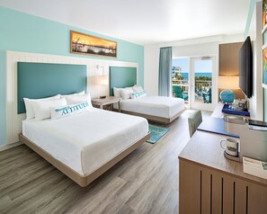 2 Queen beds