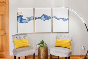 The Hidden Gem sitting area in the master bedroom