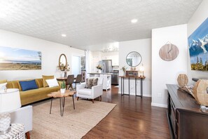 New Everything! The living area is quaint but comfortably spacious and bright!
