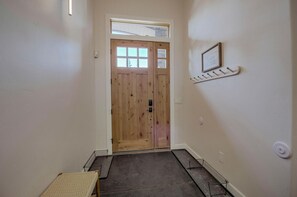 Front Door - smart lock for easy entrance/exit with a personal code.