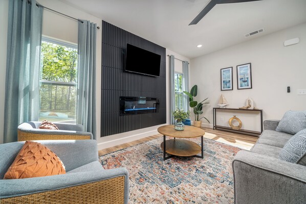 Modern, professionally designed living room space
