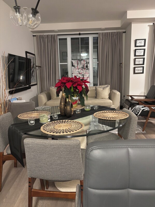 my living and dining space
