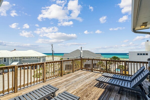 View from the upper eastern deck.