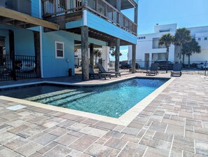 Newly built heated pool
