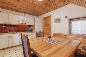 Kitchen and dining area