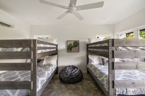 Whether it’s giggles, ghost stories, or a good night’s sleep, this bunk room is always a hit.