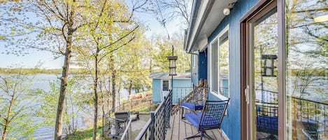Aitkin Vacation Rental | 2BR | 1BA | Steps Required | 960 Sq Ft