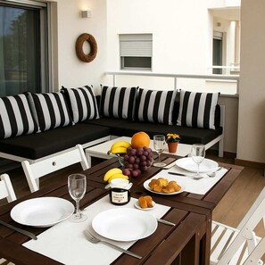Exterior seating area