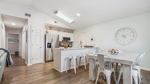 The open concept makes the total living space very comfortable and spacious.