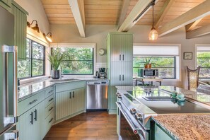 Kitchen | Forest & Mountain Views