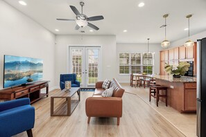 Open concept floor plan