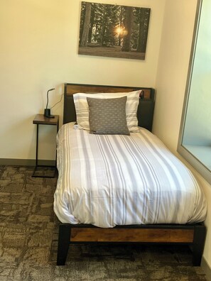 2nd bedroom twin sized bed.  