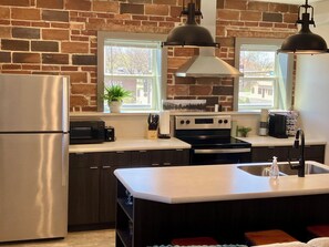 This full-sized kitchen will make you feel at home!