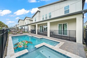 Enjoy ultimate relaxation in the private pool. **POOL & SPA ARE NOT HEATED