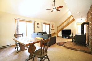 Living Room and Dinning Table in White Mountain Home