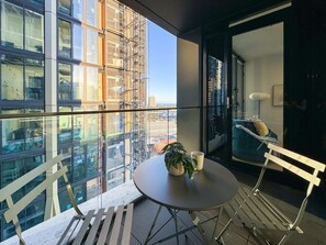 balcony with seats