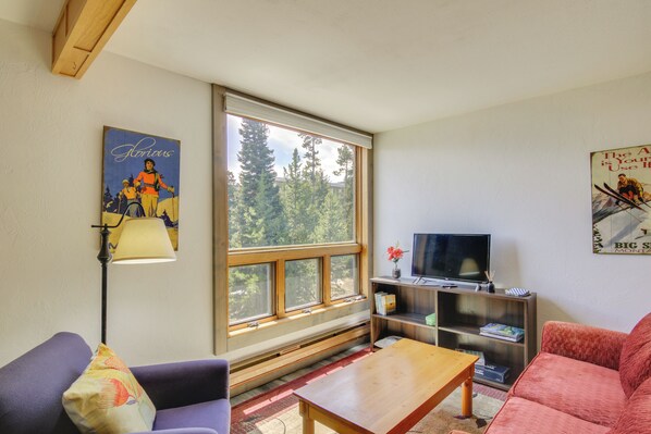 Big Sky Vacation Rental | Studio | 1BA | 440 Sq Ft | Stairs Required