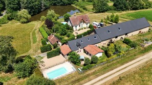 Vue aérienne de la propriété