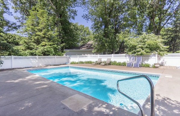 Heated and private—this pool is calling your name