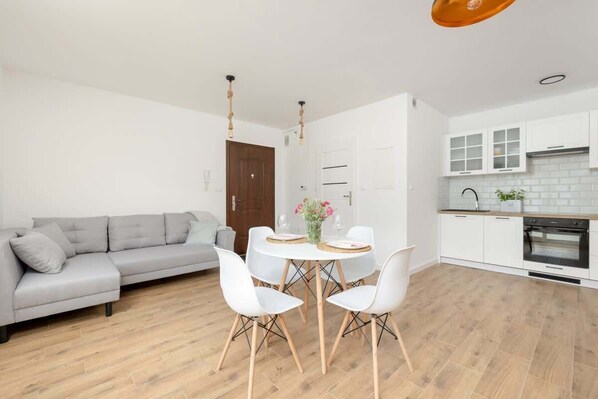 Living area with a corner sofa.