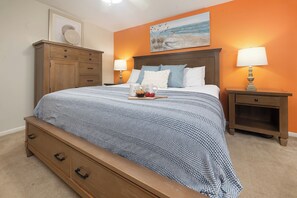 Luxurious King size bed with ample storage